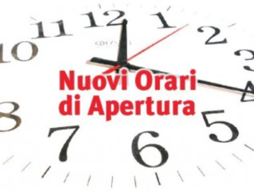 NUOVI ORARI APERTURA