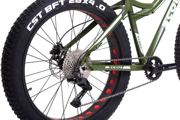 SCOUT FAT BIKE ALU 1 X 10 DE ORE VERDE - immagine 2